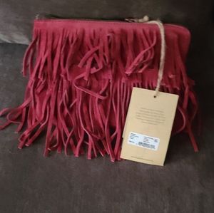 Patricia Nash Suede wristlet
